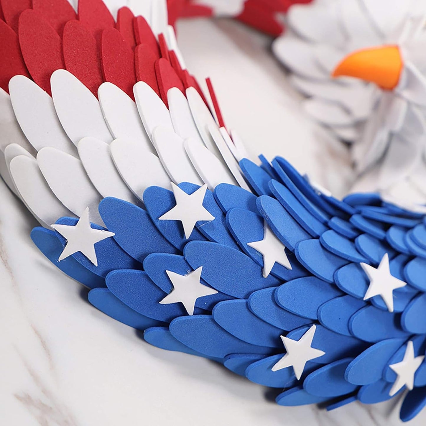 3D Patriotic Eagle Wreath