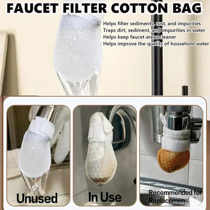 Universal Faucet Filter Bag Effective filtration for tap water and spring water, removes rust and various impurities