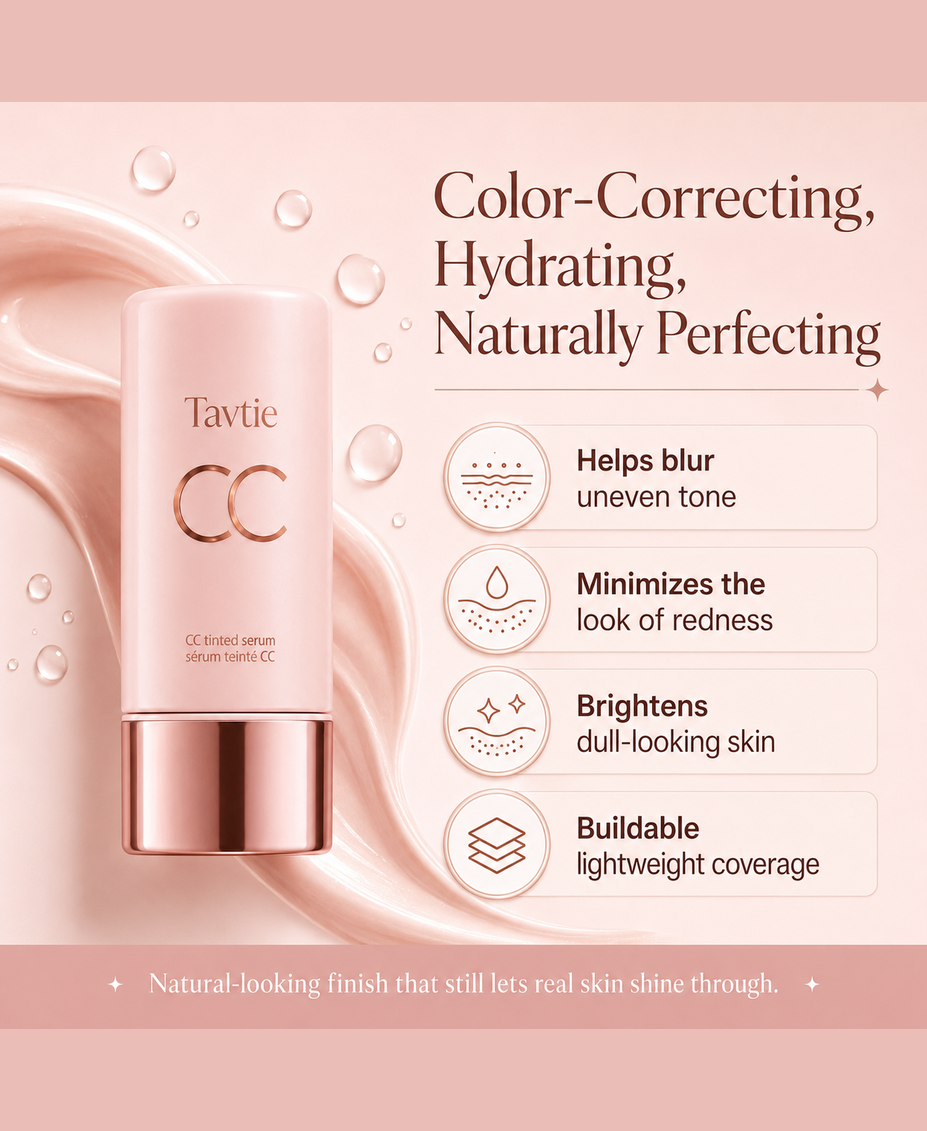 CC Tinted Serum ¨C Shade-Adaptive Coverage, 24H Hydration & Waterproof Wear