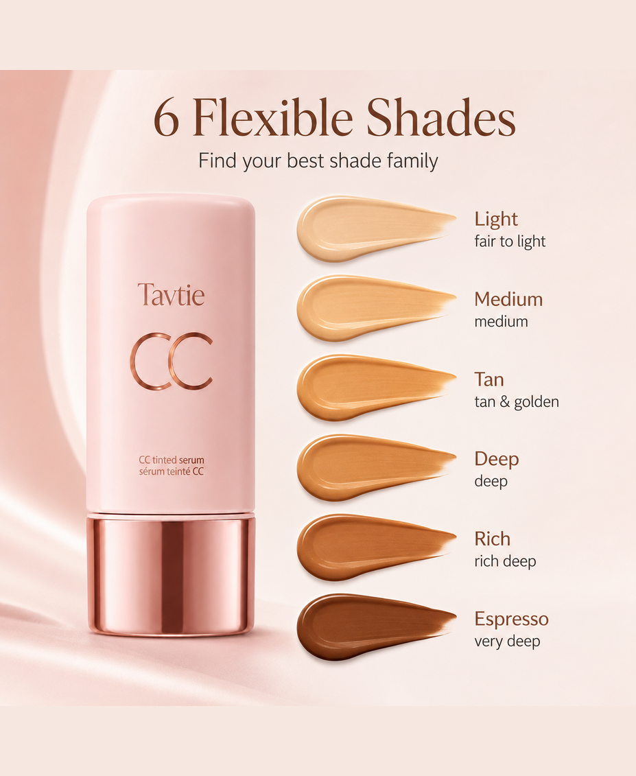 CC Tinted Serum ¨C Shade-Adaptive Coverage, 24H Hydration & Waterproof Wear