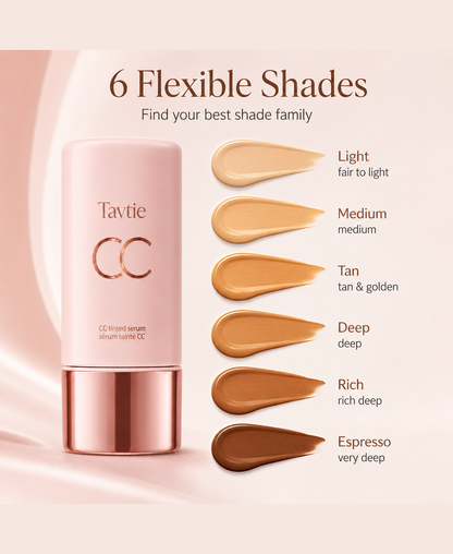 CC Tinted Serum ¨C Shade-Adaptive Coverage, 24H Hydration & Waterproof Wear