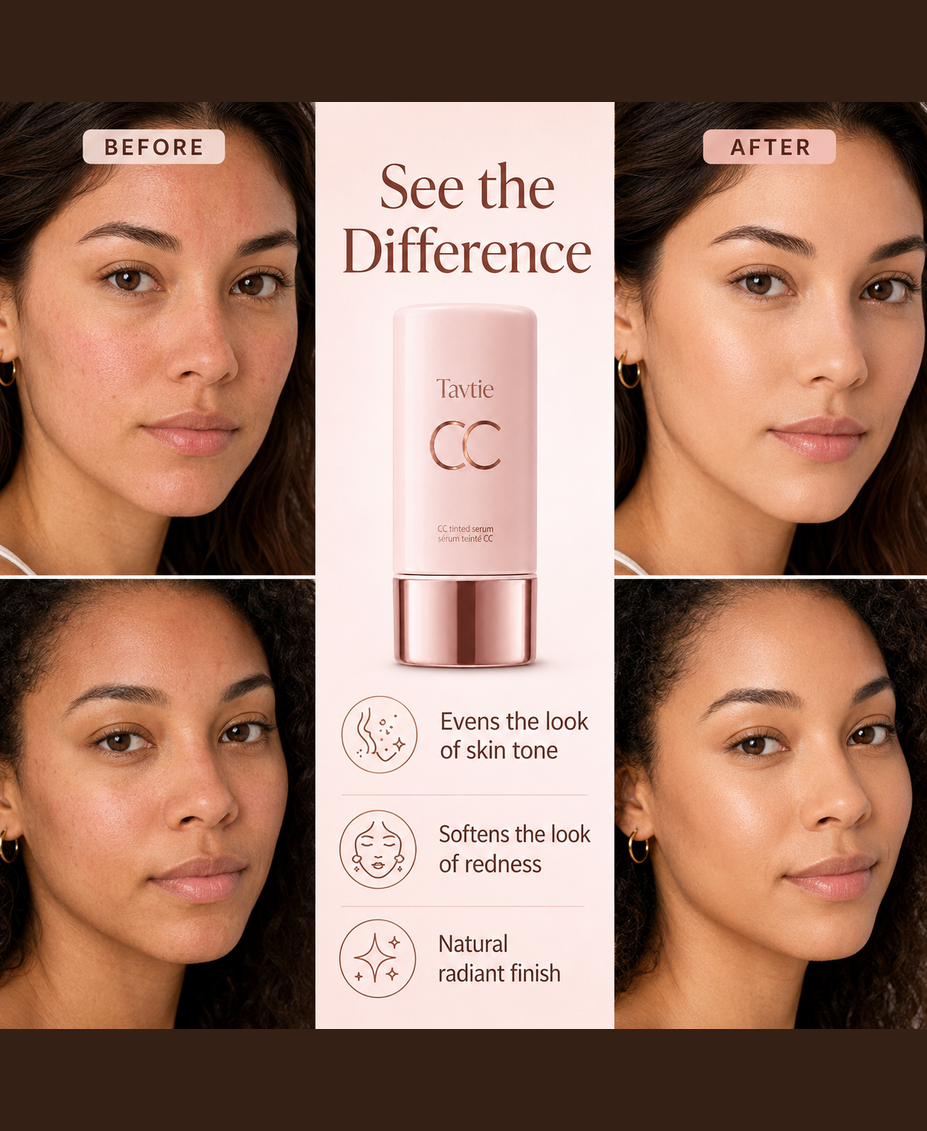 CC Tinted Serum ¨C Shade-Adaptive Coverage, 24H Hydration & Waterproof Wear