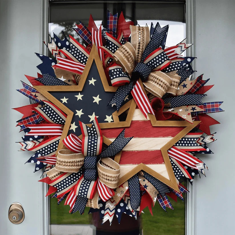🇺🇸 Sentinels of Honor: 250th Anniversary Hand-Tied Wreath (50% OFF)