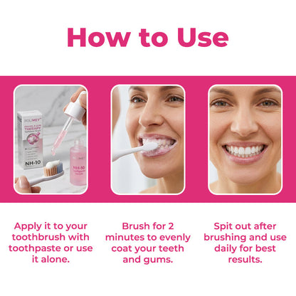 NH-10 Liquid Enamel Repair Serum — 10% Nano-Hydroxyapatite Tooth & Gum Care