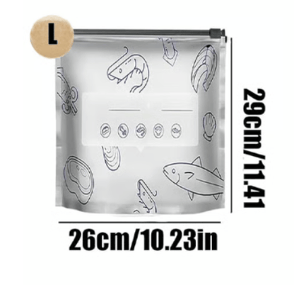 ✨ Reusable Aluminum Foil Sealable Food Storage Bags | Lock in Freshness, Prevent Leaks & Organize Your Kitchen ♻️🔒