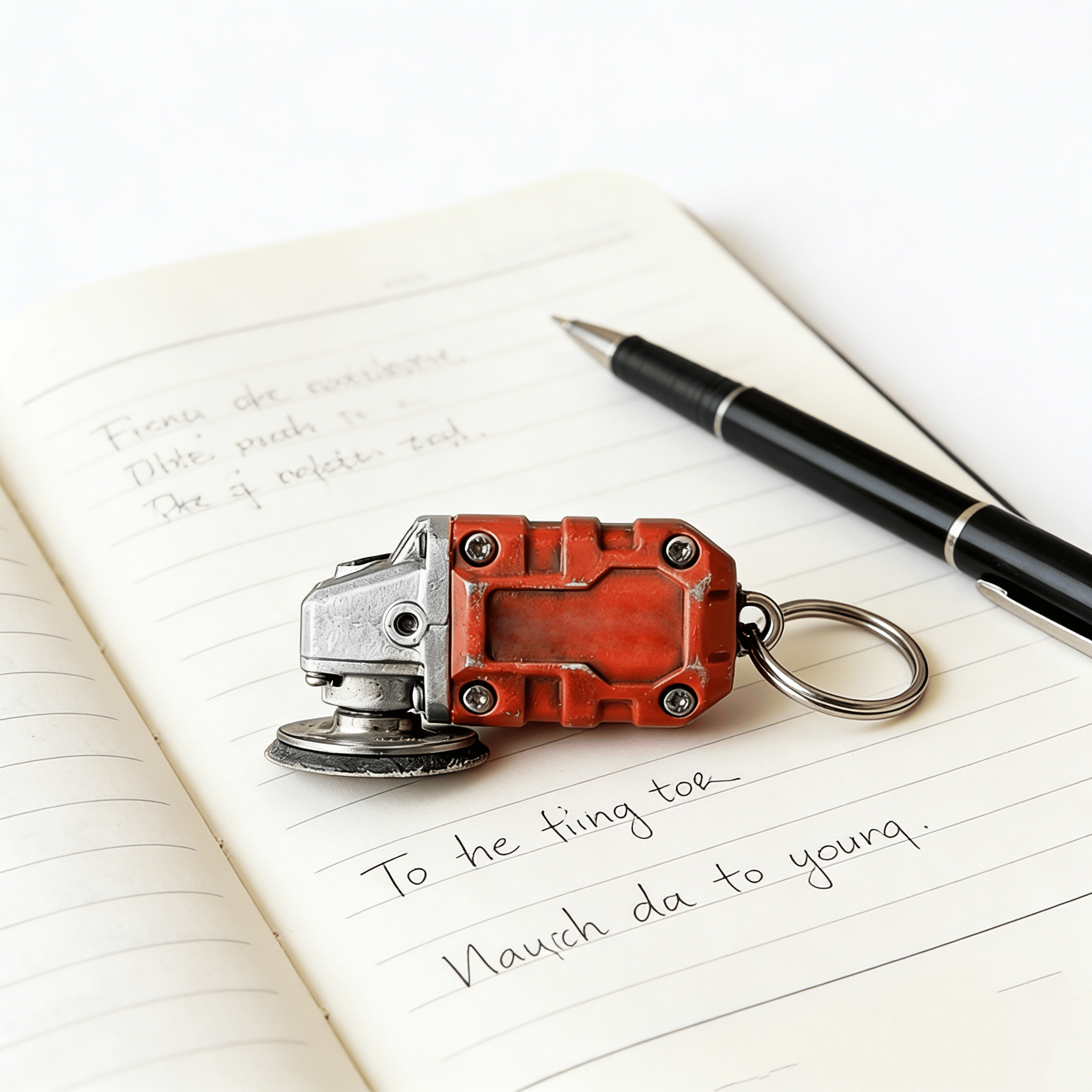 🛠️ 2-in-1 Mini Grinder Keychain: Functional Micro-Smoothing Tool & Authentic Hardware Collectible ⚙️