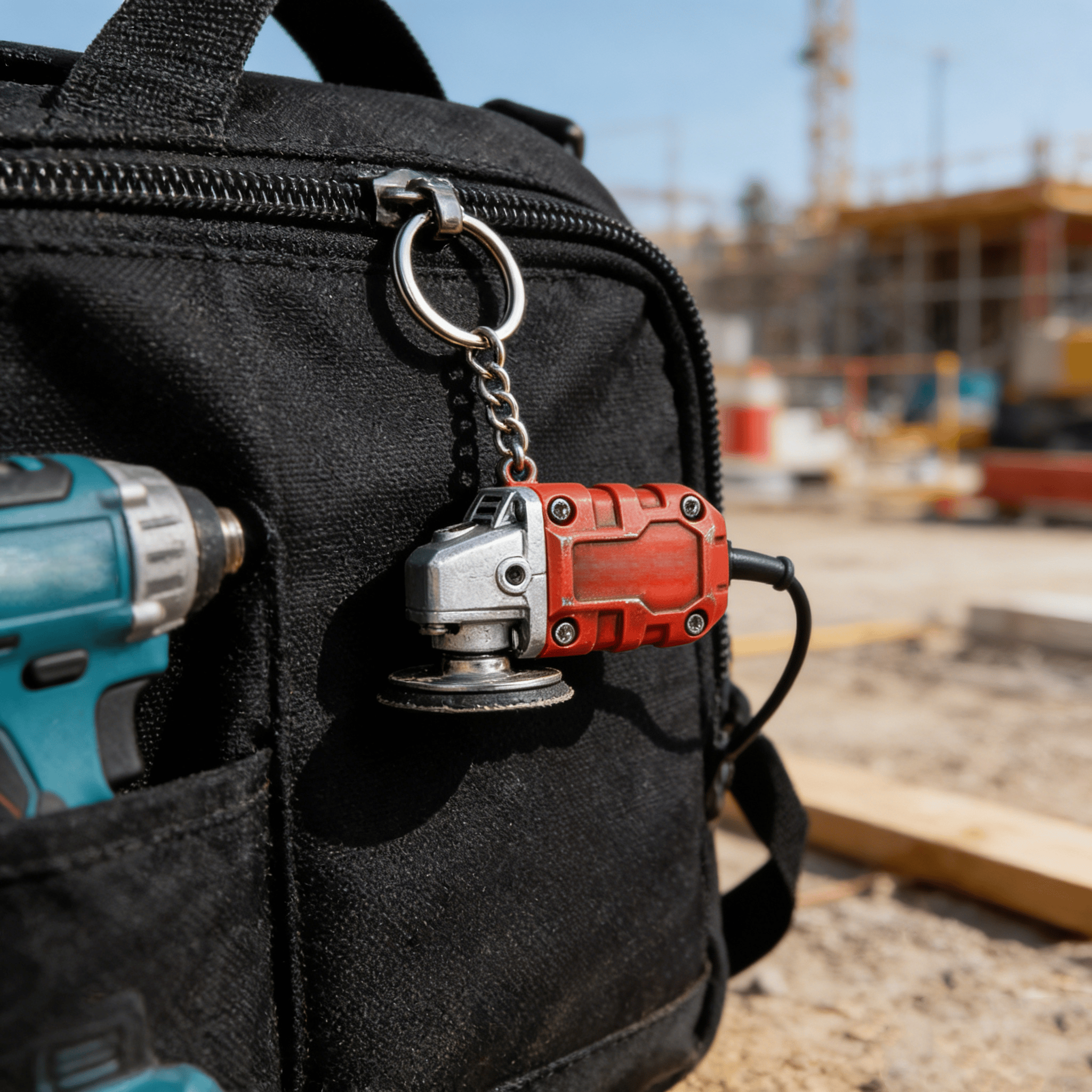 🛠️ 2-in-1 Mini Grinder Keychain: Functional Micro-Smoothing Tool & Authentic Hardware Collectible ⚙️