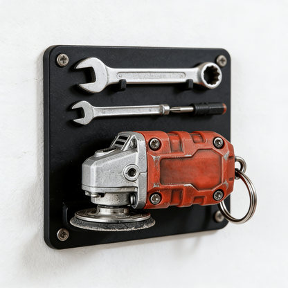 🛠️ 2-in-1 Mini Grinder Keychain: Functional Micro-Smoothing Tool & Authentic Hardware Collectible ⚙️