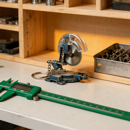 🛠️ 2-in-1 Mini Grinder Keychain: Functional Micro-Smoothing Tool & Authentic Hardware Collectible ⚙️