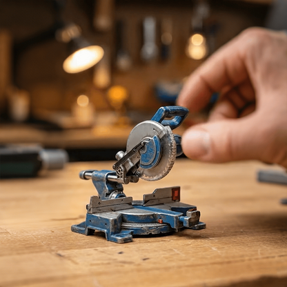 🛠️ 2-in-1 Mini Grinder Keychain: Functional Micro-Smoothing Tool & Authentic Hardware Collectible ⚙️