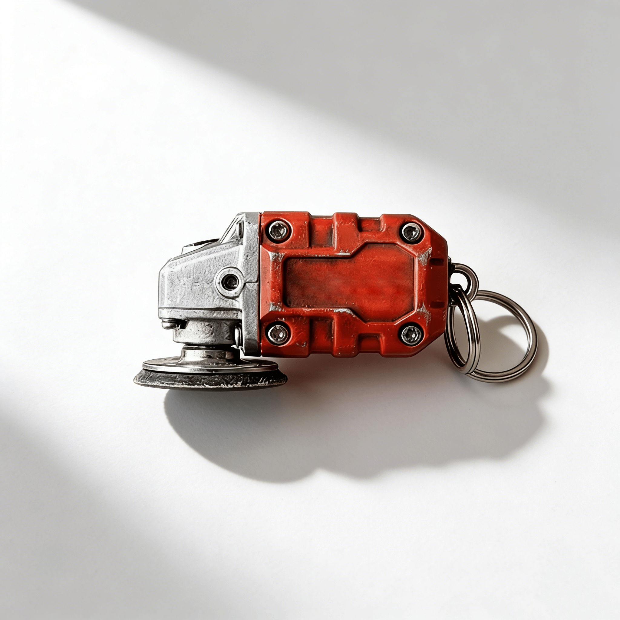 🛠️ 2-in-1 Mini Grinder Keychain: Functional Micro-Smoothing Tool & Authentic Hardware Collectible ⚙️