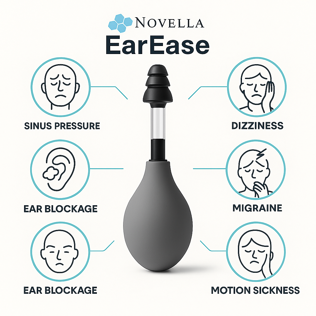 ODEIUN™ Ear Pressure & Head Tension Relief Device