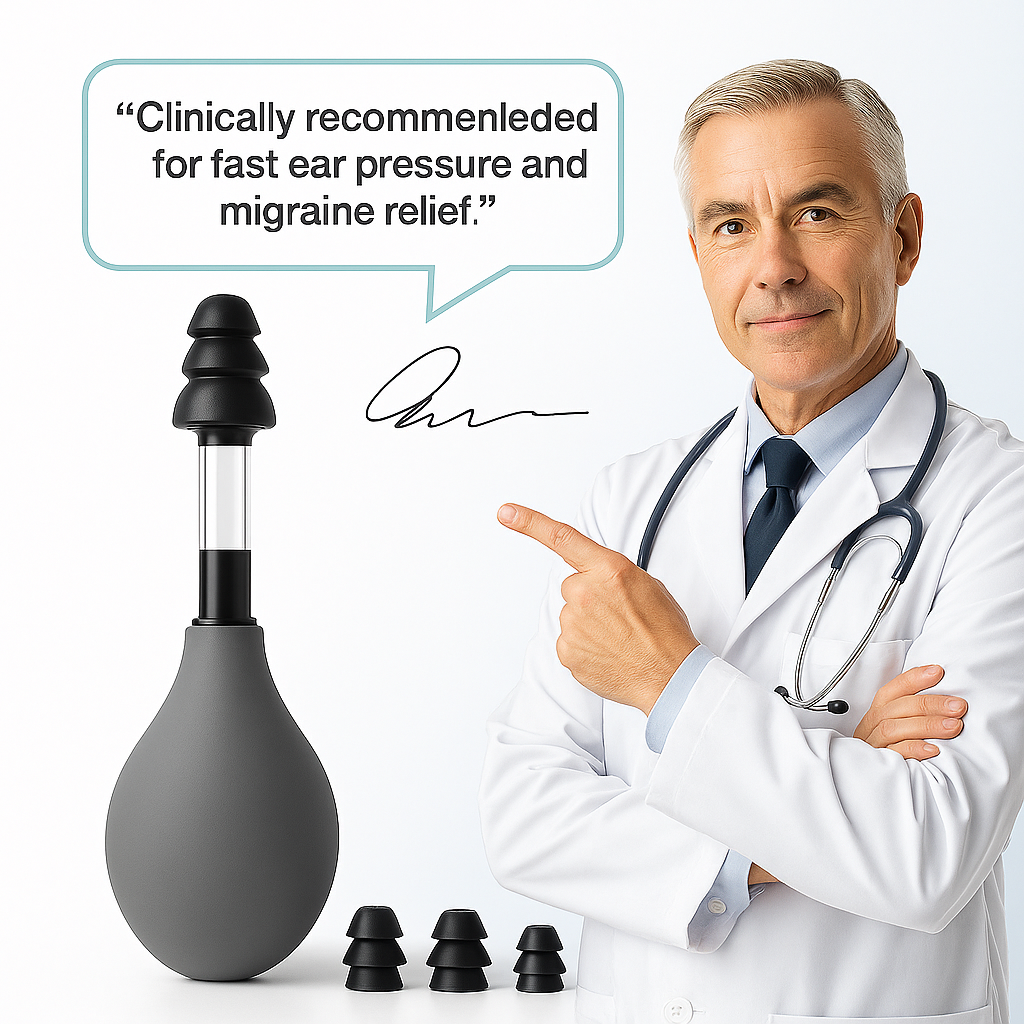 ODEIUN™ Ear Pressure & Head Tension Relief Device