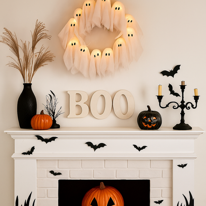 👻 Spooky Halloween Glow Wreath 🎃✨