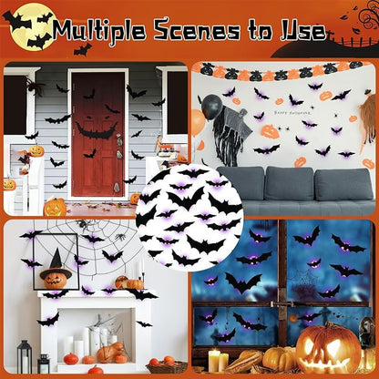 🎃 HOT SALE 50% OFF | 🦇 Spooky 3D Lighted Bats – Transform Your Home into a Haunted Mansion! 👻