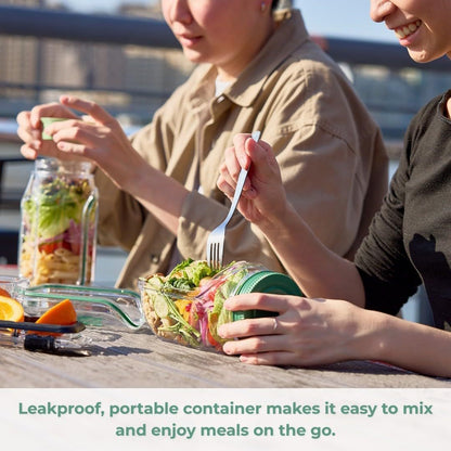 🥗 Salad Pod– Fresh & Crunchy Salads Anytime, Anywhere! 🌿💚 | Portable, Leakproof & Smart Meal Prep