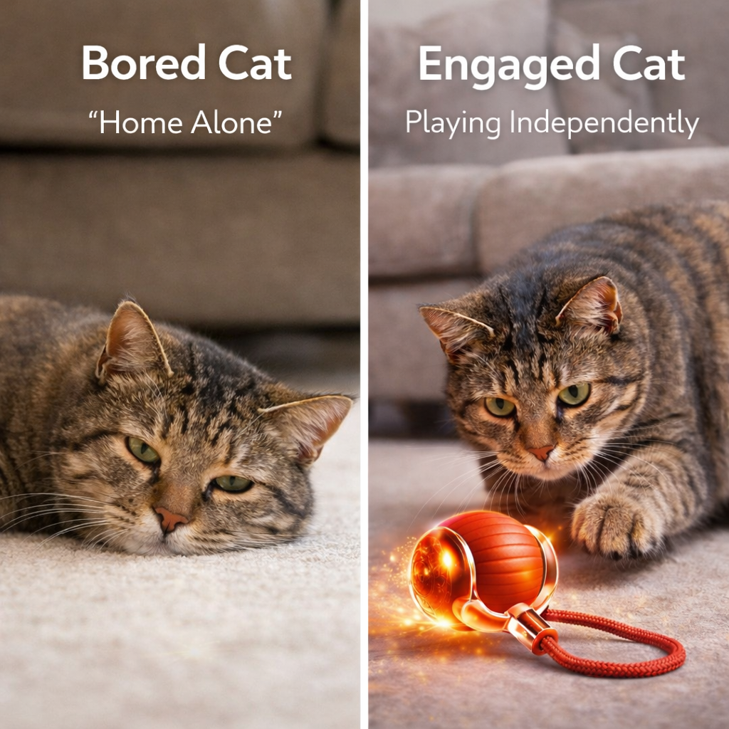 Interactive Smart Ball - The Ultimate Cat Bore-Buster ⚡