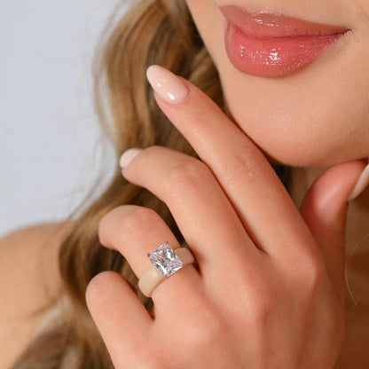 🔥Buy 1 Get 1 Free🔥ODALT Silicone Ring – Emerald Cut CZ | Patent-Pending Design