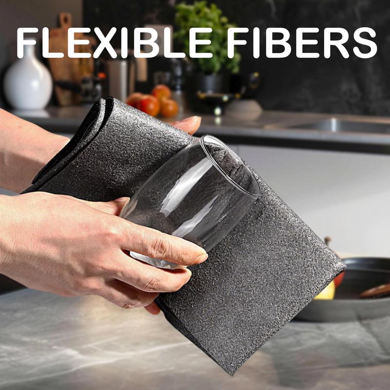 [10-Pack] Professional Magic Cleaning Cloth | Thickened Microfiber for Streak-Free Shine | Reusable & Lint-Free Glass Polishing Wipes