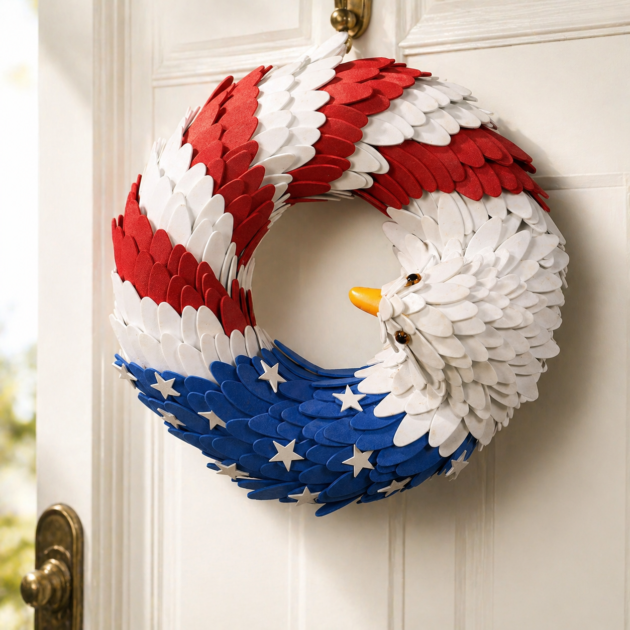 3D Patriotic Eagle Wreath
