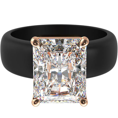 🔥Buy 1 Get 1 Free🔥ODALT Silicone Ring – Emerald Cut CZ | Patent-Pending Design