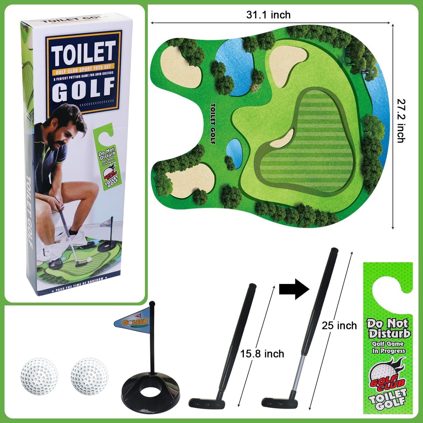 🚽⛳ Toilet Golf Game | Turn Bathroom Breaks into Tee Time Fun