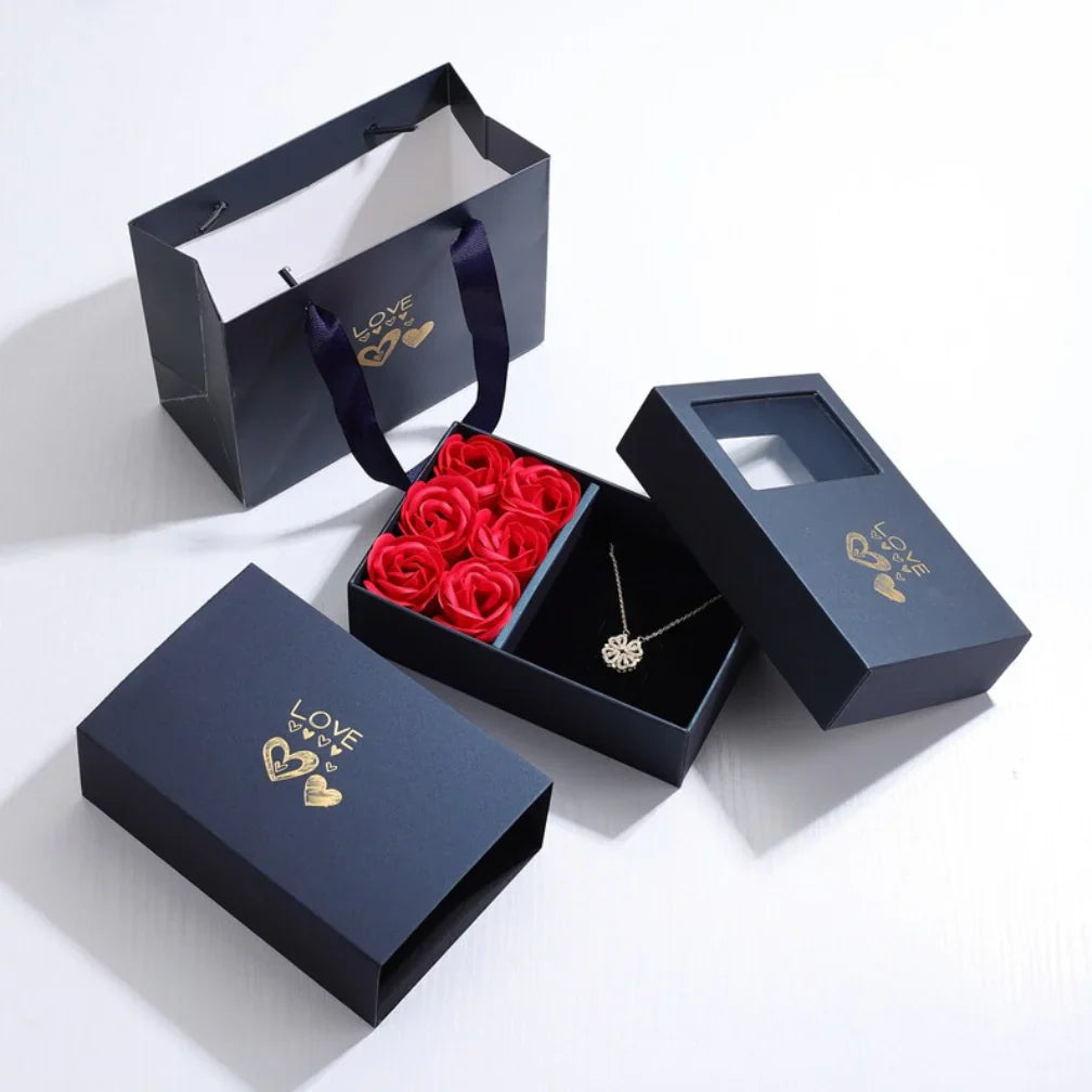 ✦Eternal Blossom: 2-in-1 Magnetic Lucky Heart Necklace
