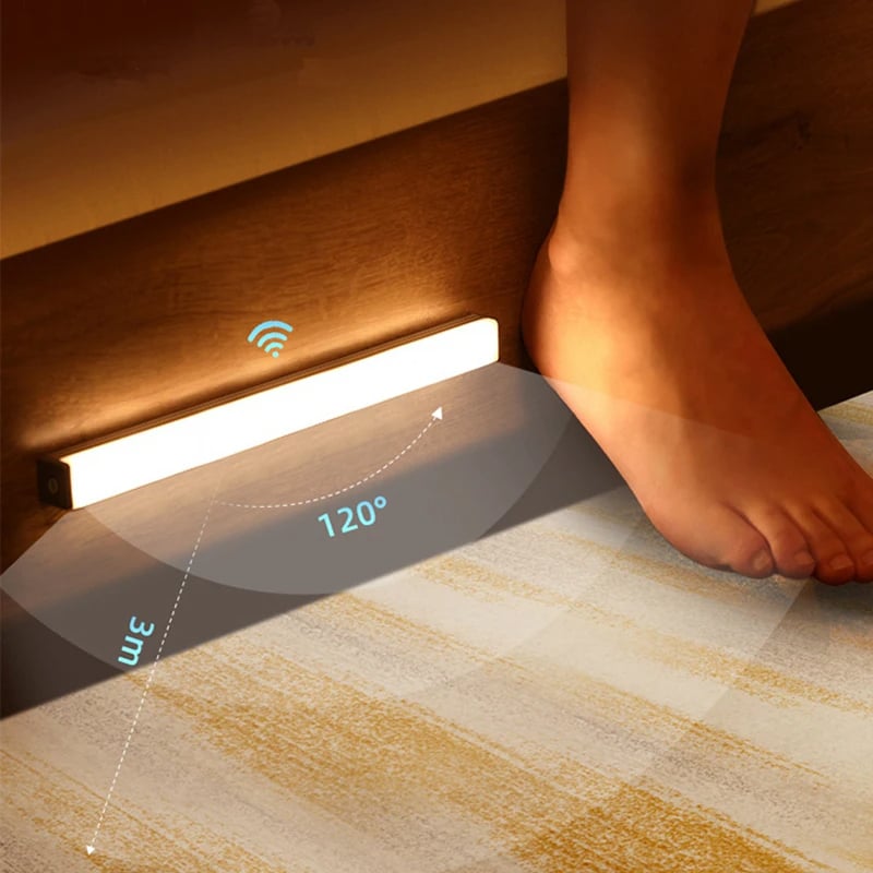💡 No-Drill Smart Motion Sensor LED Light Bar — 🧲 Magnetic, 🔋 USB-C Rechargeable