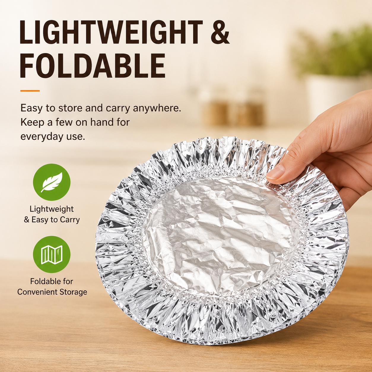 Aluminum Foil Heat-Retaining Cover — Keep Meals Hot for Hours
