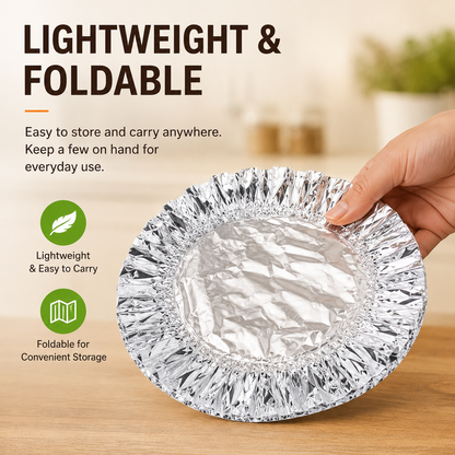 Aluminum Foil Heat-Retaining Cover — Keep Meals Hot for Hours