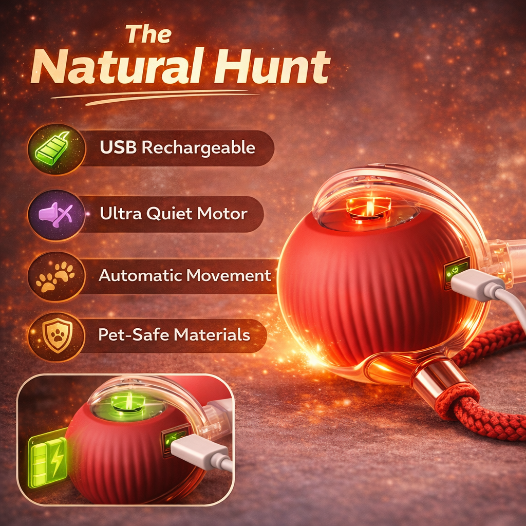 Interactive Smart Ball - The Ultimate Cat Bore-Buster ⚡