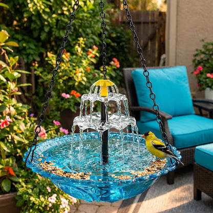 Cascading Waterfall Bird Bath Fountain – Garden Decor & Bird Attraction🐦