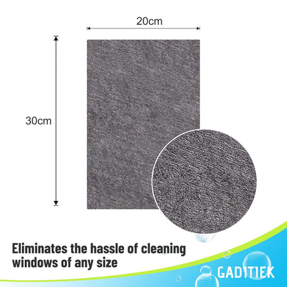 [10-Pack] Professional Magic Cleaning Cloth | Thickened Microfiber for Streak-Free Shine | Reusable & Lint-Free Glass Polishing Wipes