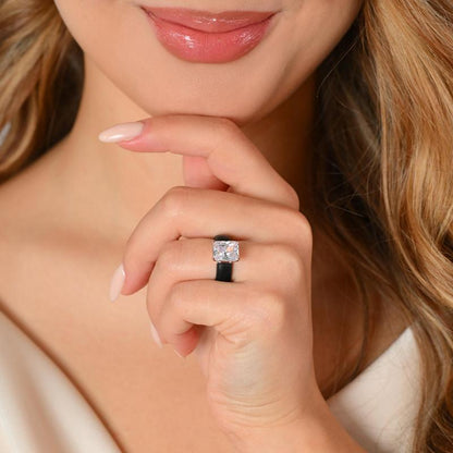 🔥Buy 1 Get 1 Free🔥ODALT Silicone Ring – Emerald Cut CZ | Patent-Pending Design