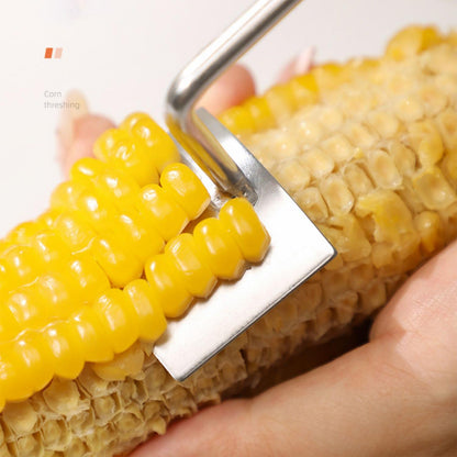 🔥Strip a Whole Cob in 5 Seconds — Professional Stainless Steel Corn Stripping Tool for Perfect Kernels.