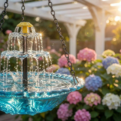 Cascading Waterfall Bird Bath Fountain – Garden Decor & Bird Attraction🐦