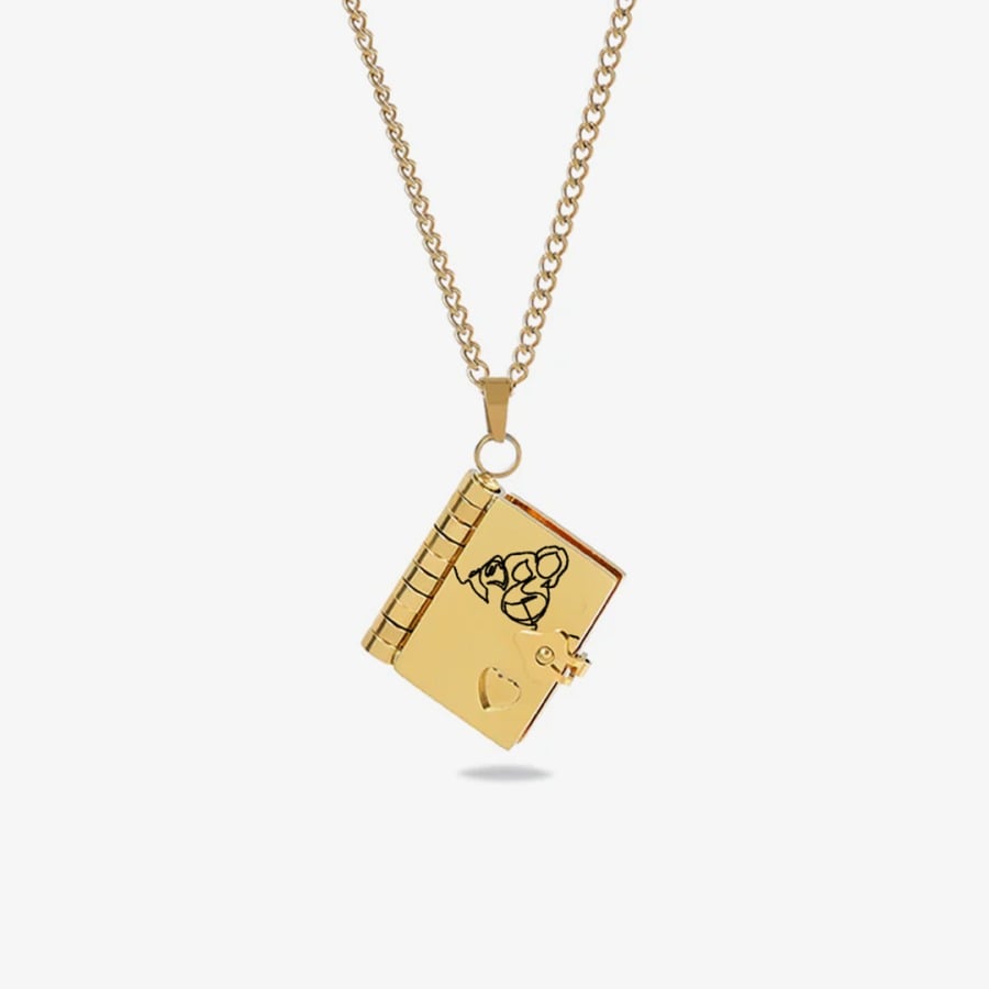 For Granddaughter – “The Most Beautiful Chapter” Book Pendant Necklace ✨
