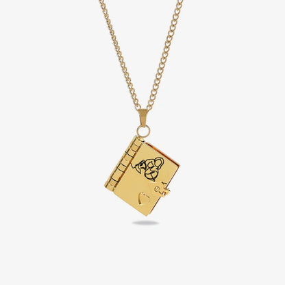 For Granddaughter – “The Most Beautiful Chapter” Book Pendant Necklace ✨