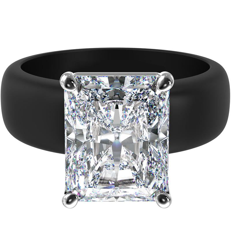 🔥Buy 1 Get 1 Free🔥ODALT Silicone Ring – Emerald Cut CZ | Patent-Pending Design