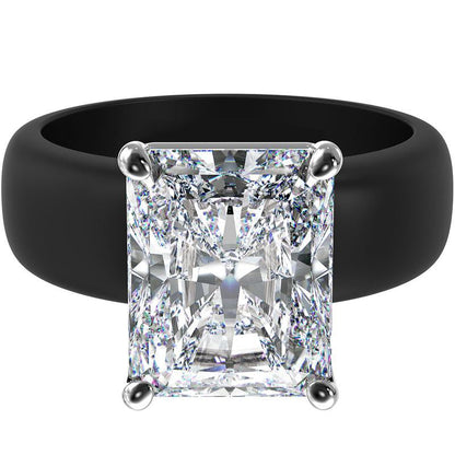 🔥Buy 1 Get 1 Free🔥ODALT Silicone Ring – Emerald Cut CZ | Patent-Pending Design