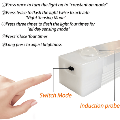 💡 No-Drill Smart Motion Sensor LED Light Bar — 🧲 Magnetic, 🔋 USB-C Rechargeable