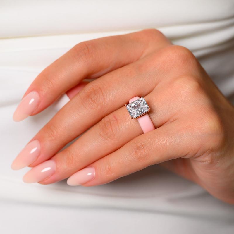🔥Buy 1 Get 1 Free🔥ODALT Silicone Ring – Emerald Cut CZ | Patent-Pending Design