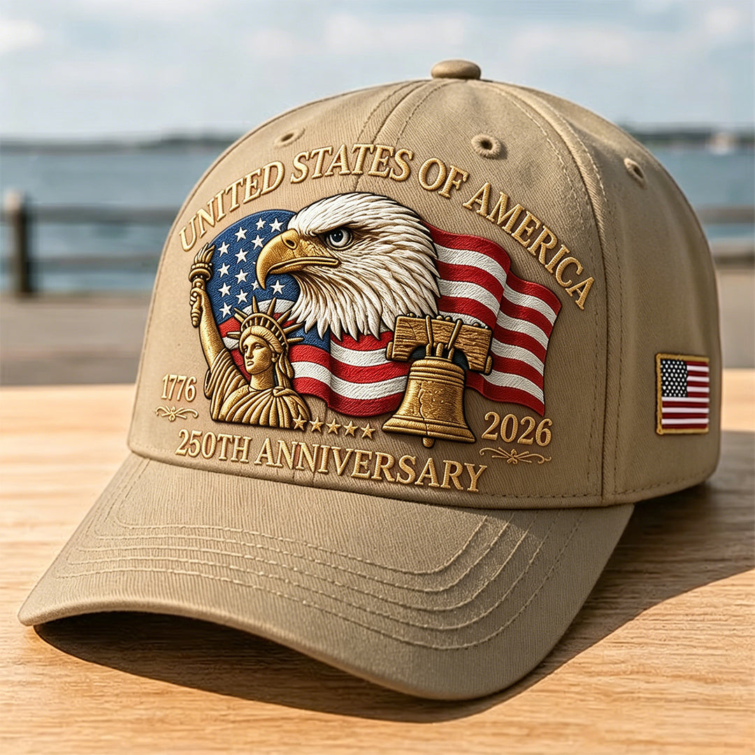 1776–2026 Patriot Cap 🇺🇸 Celebrate 250 Years of American Freedom