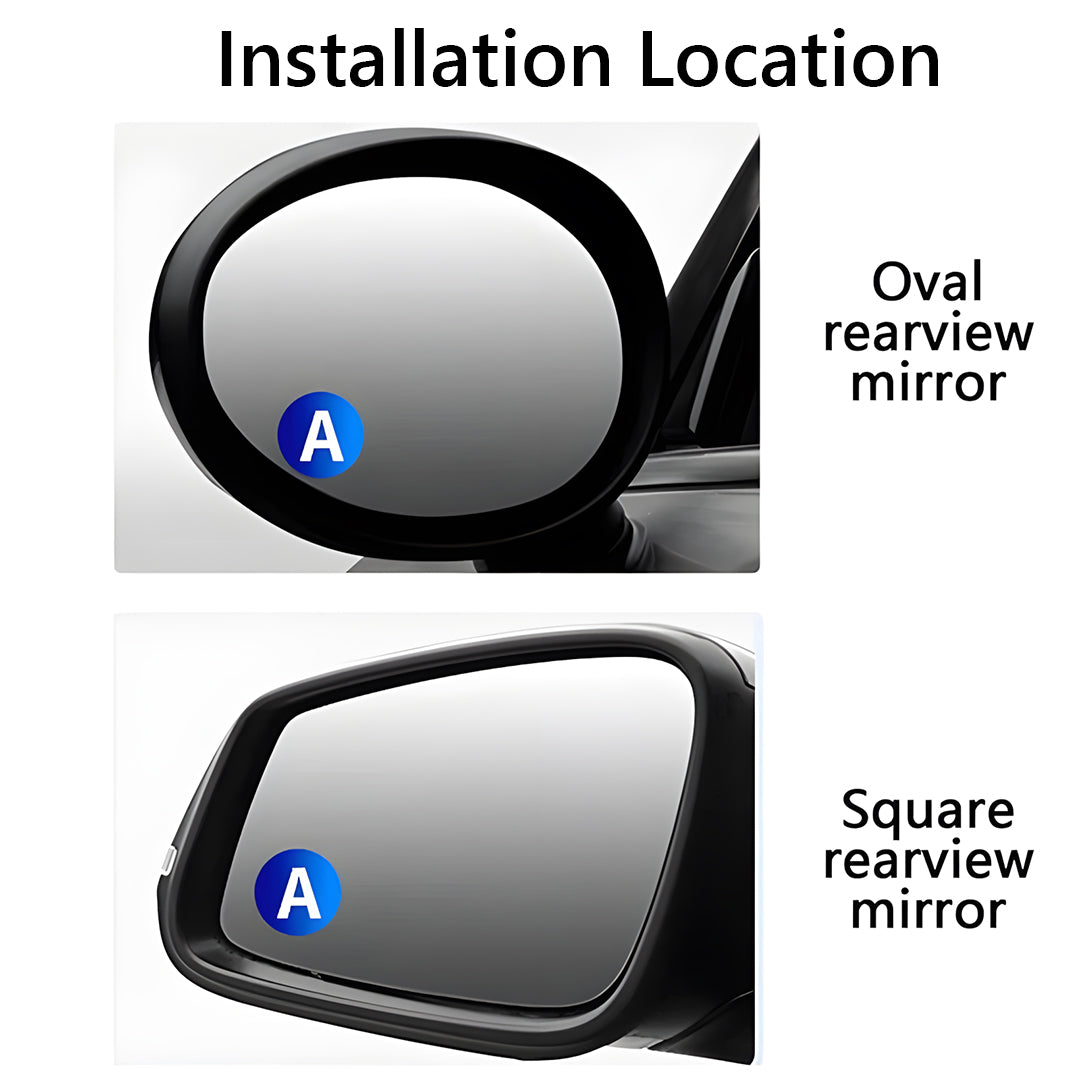 🔥 Buy 2 Get 1 Free — Car Blind Spot Mirror (1 Pair) | 360° Wide-Angle Safety Mirrors