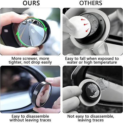 🔥 Buy 2 Get 1 Free — Car Blind Spot Mirror (1 Pair) | 360° Wide-Angle Safety Mirrors