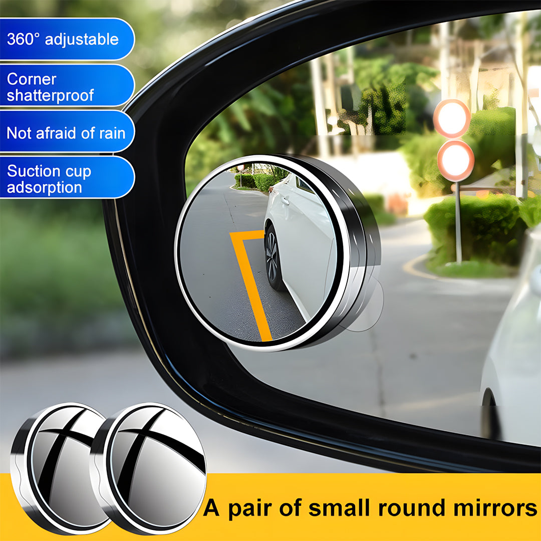 🔥 Buy 2 Get 1 Free — Car Blind Spot Mirror (1 Pair) | 360° Wide-Angle Safety Mirrors
