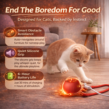 Interactive Smart Ball - The Ultimate Cat Bore-Buster ⚡