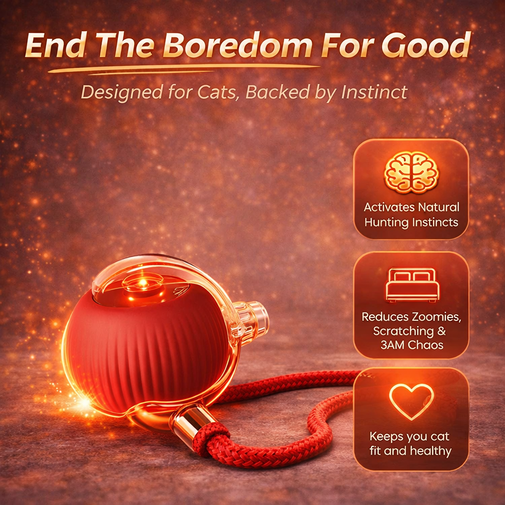 Interactive Smart Ball - The Ultimate Cat Bore-Buster ⚡