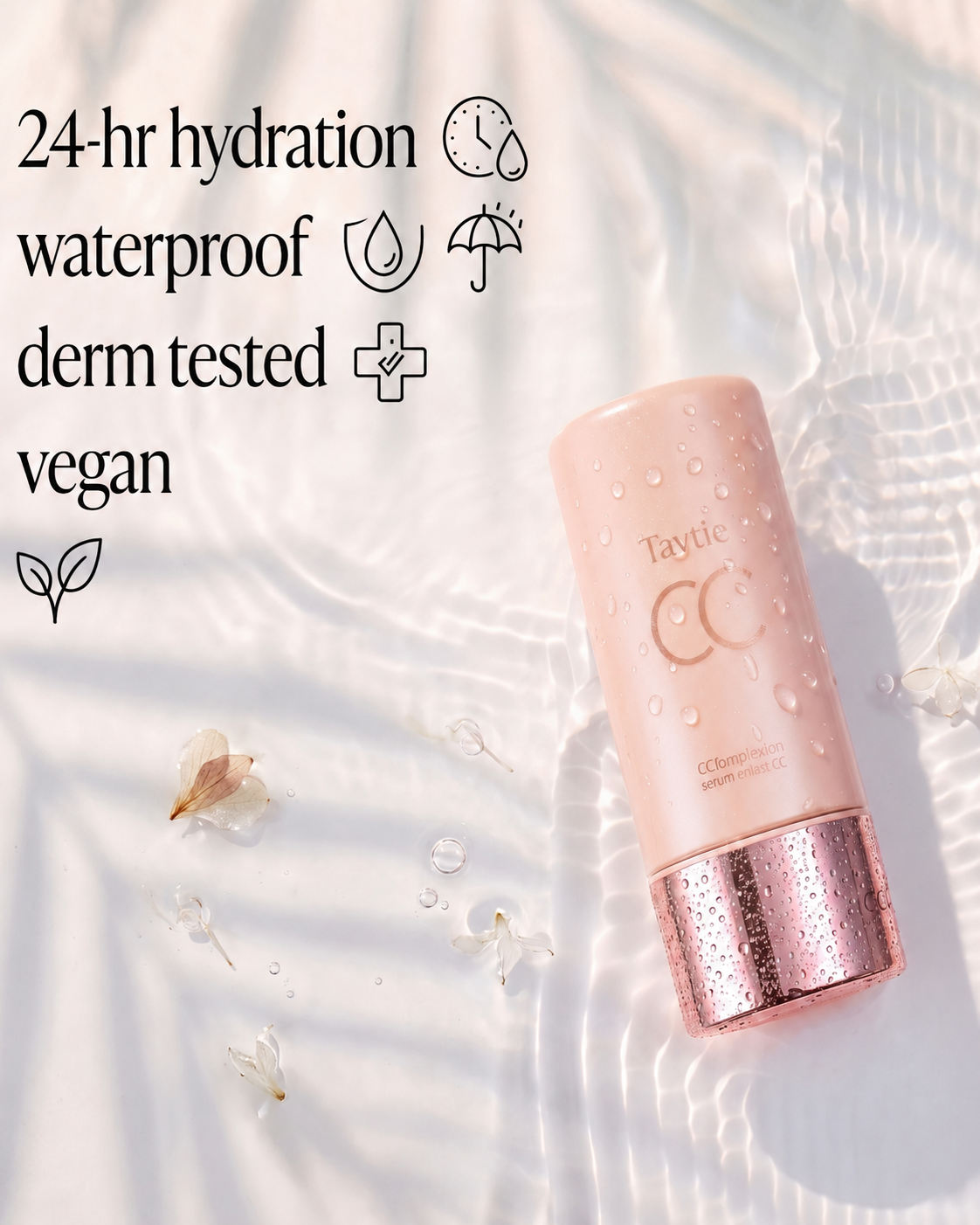 CC Tinted Serum ¨C Shade-Adaptive Coverage, 24H Hydration & Waterproof Wear