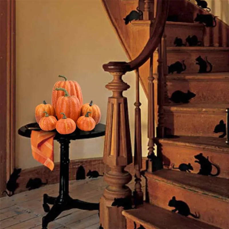 Artificial Pumpkin Decorations – 7 Pcs Set 🎃 Fall, Halloween, and Thanksgiving Home Decor